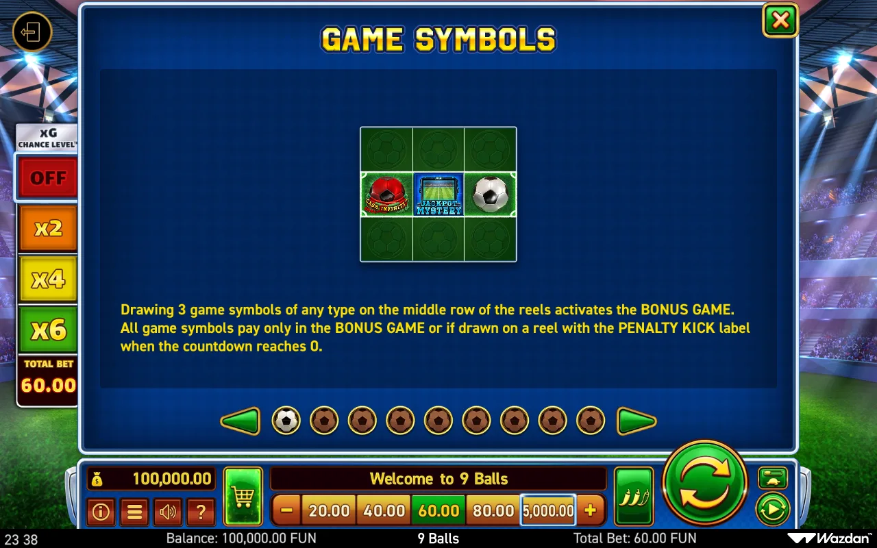 Game rules, page 1 — 9 Balls