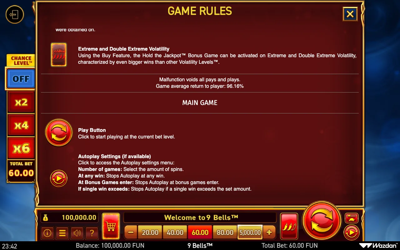 Game rules, page 12 — 9 Bells