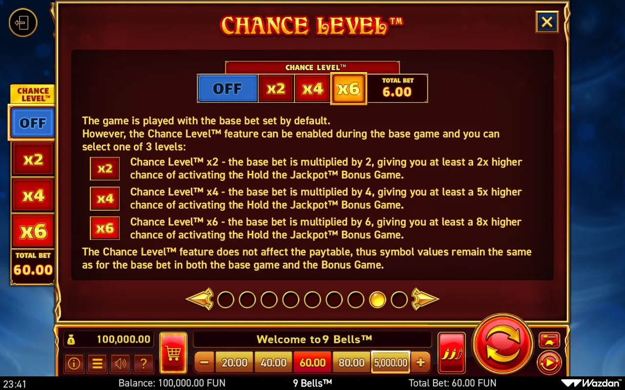 Game rules, page 8 — 9 Bells