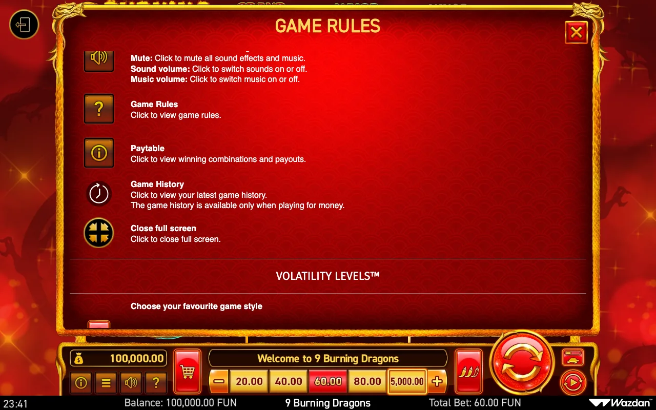 Game rules, page 9 — 9 Burning Dragons
