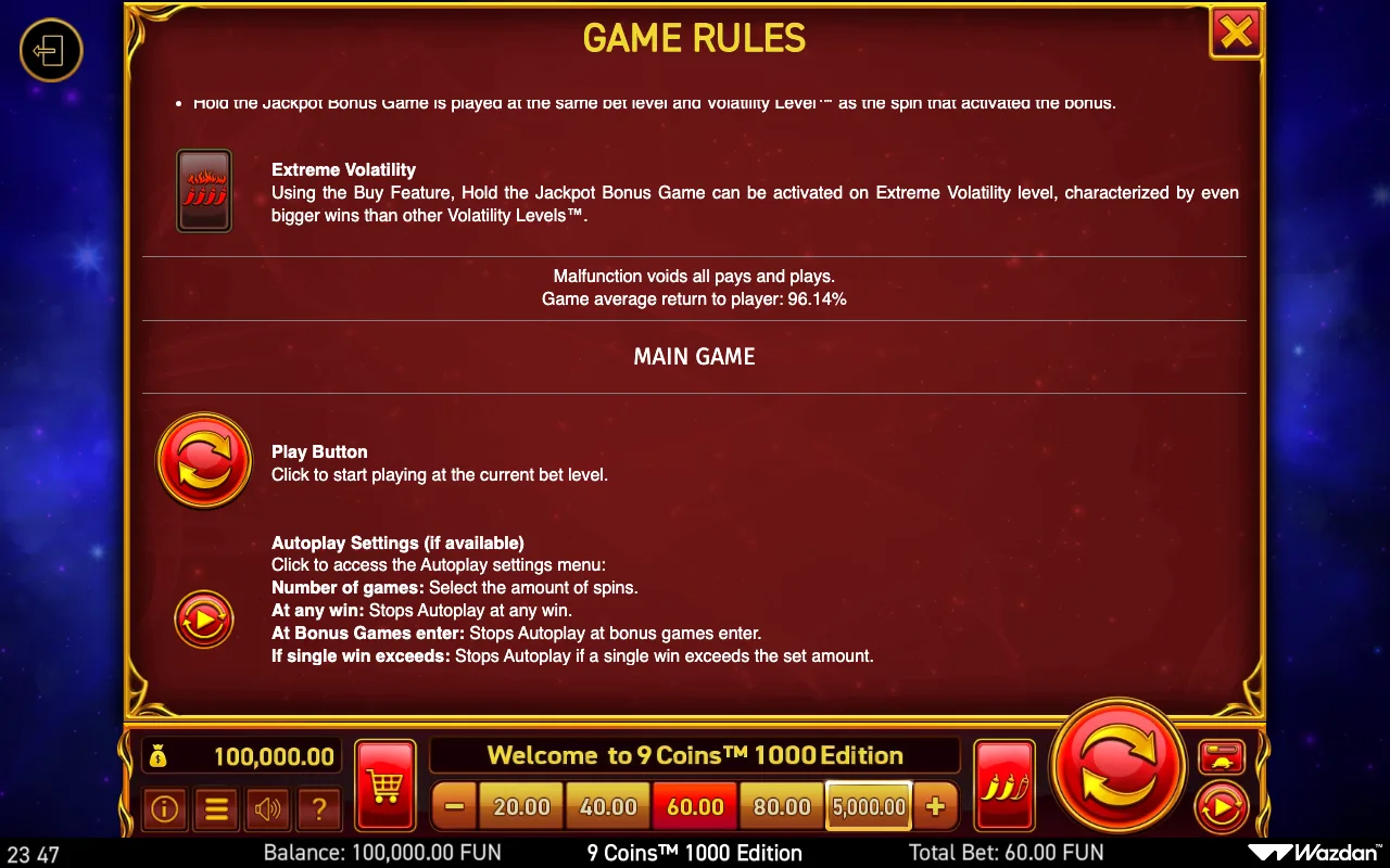 Game rules, page 10 — 9 Coins 1000 Edition