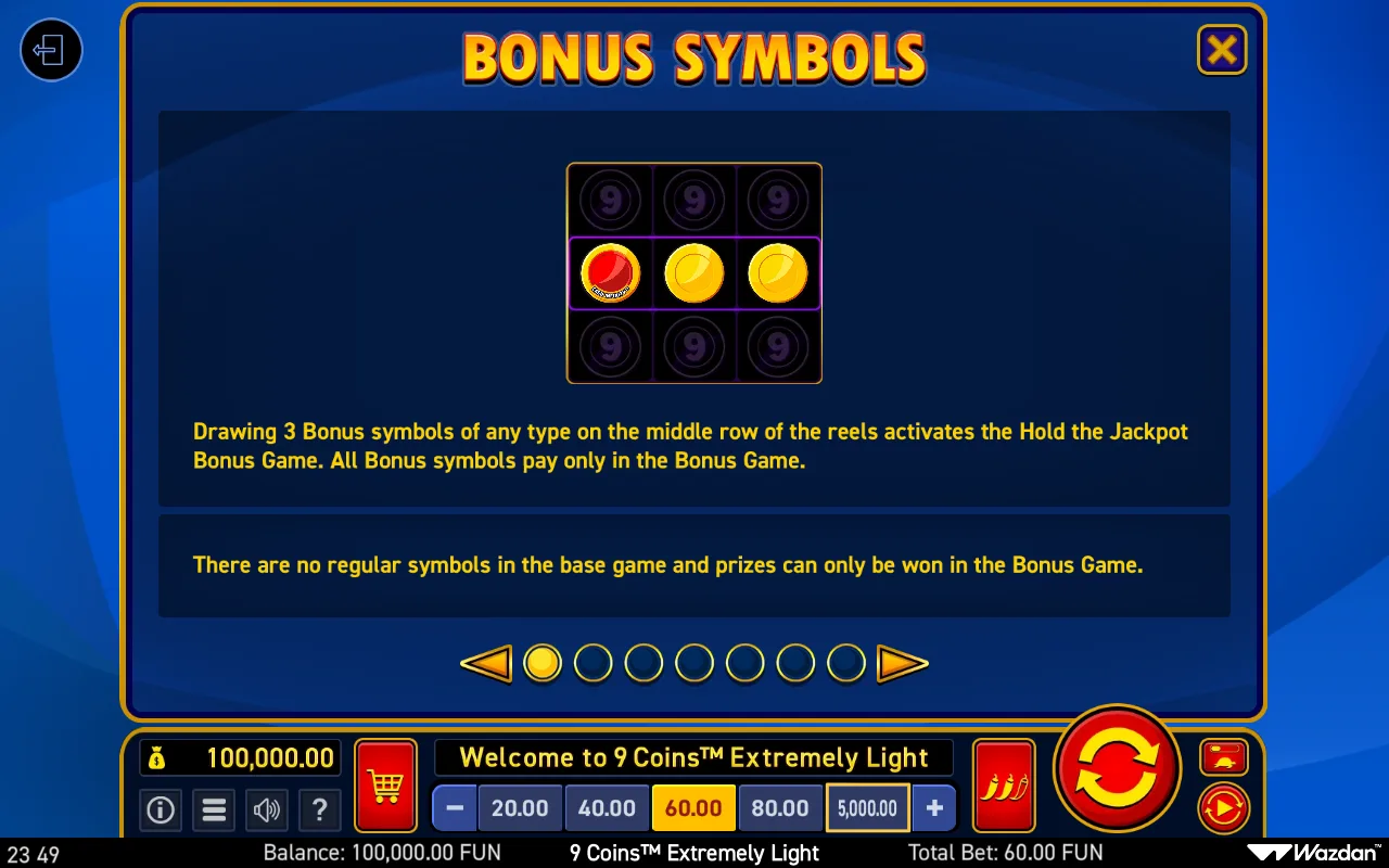 Game rules, page 1 — 9 Coins Extremely Light