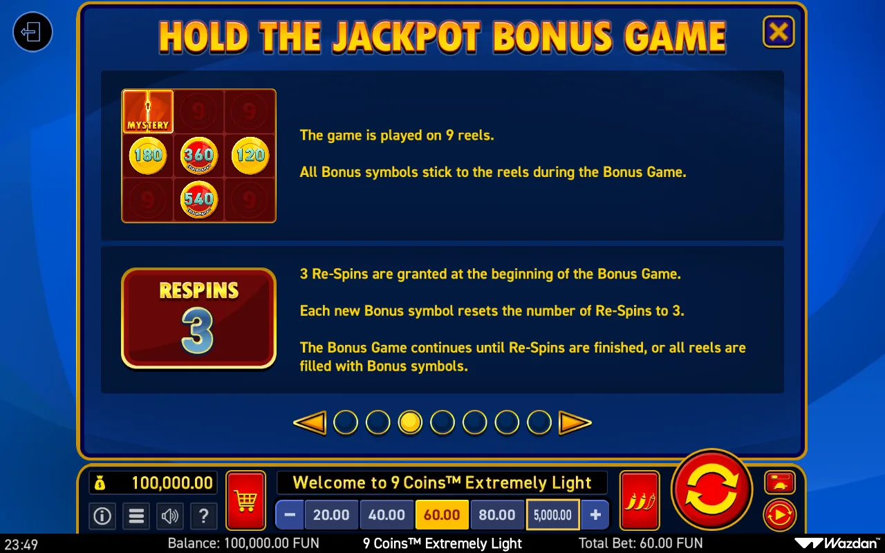 Game rules, page 3 — 9 Coins Extremely Light