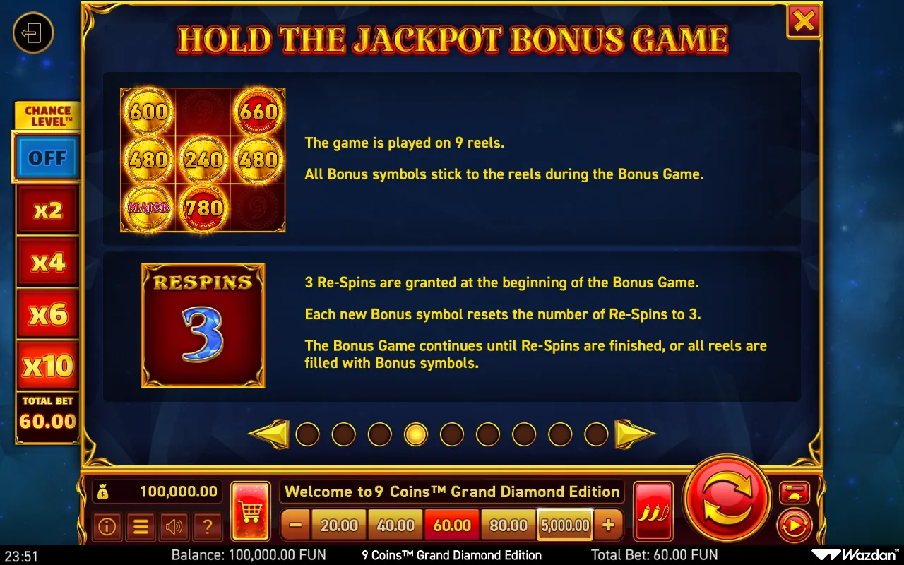 Game rules, page 4 — 9 Coins Grand Diamond Edition