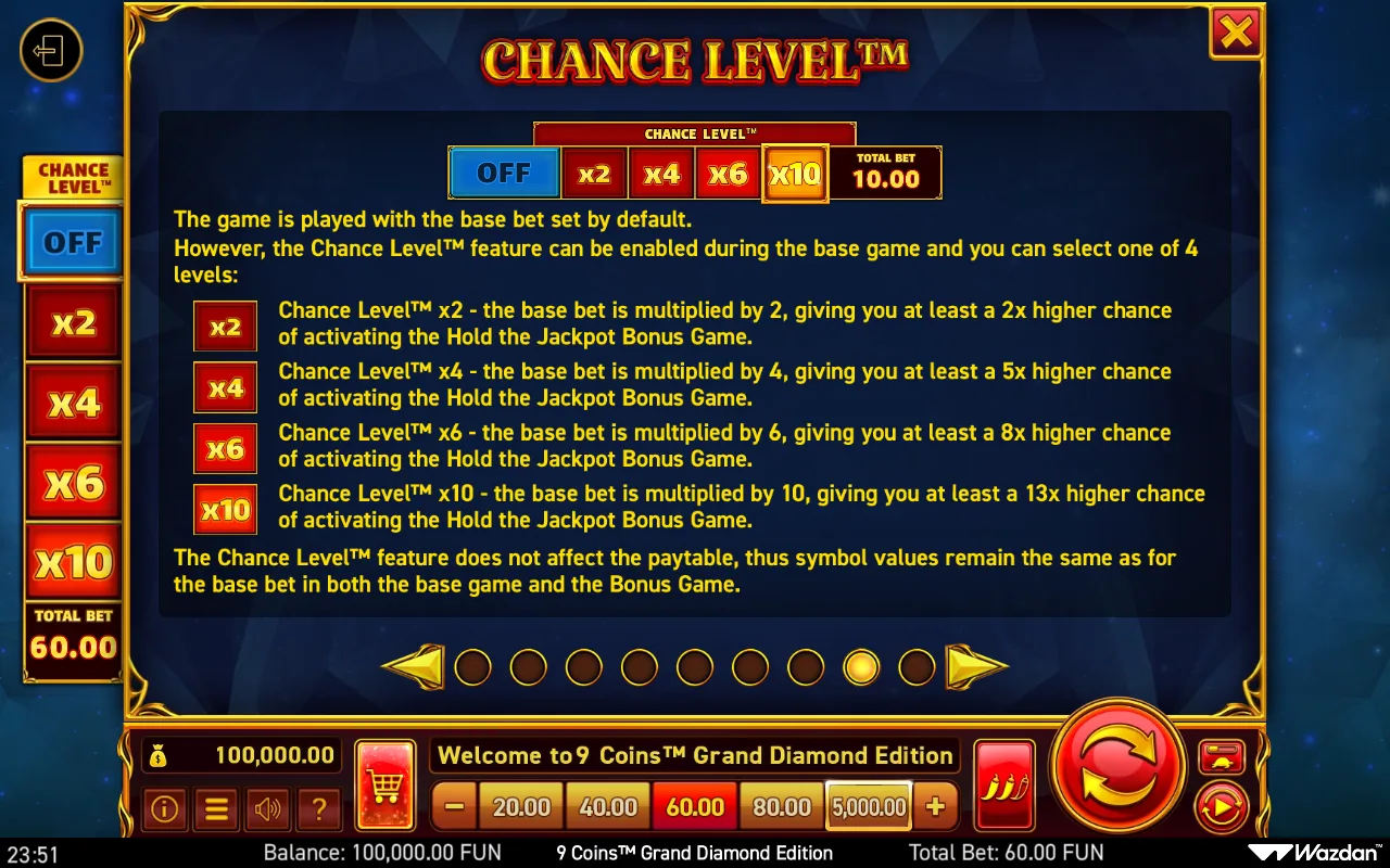 Game rules, page 8 — 9 Coins Grand Diamond Edition