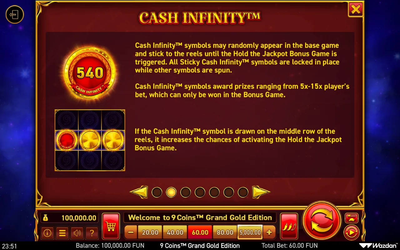 Game rules, page 2 — 9 Coins Grand Gold Edition