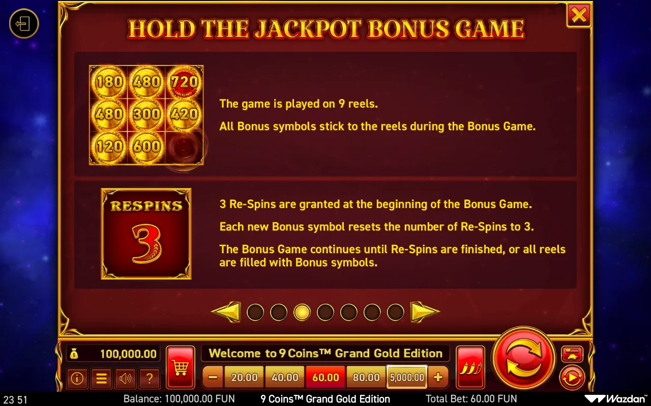 Game rules, page 3 — 9 Coins Grand Gold Edition