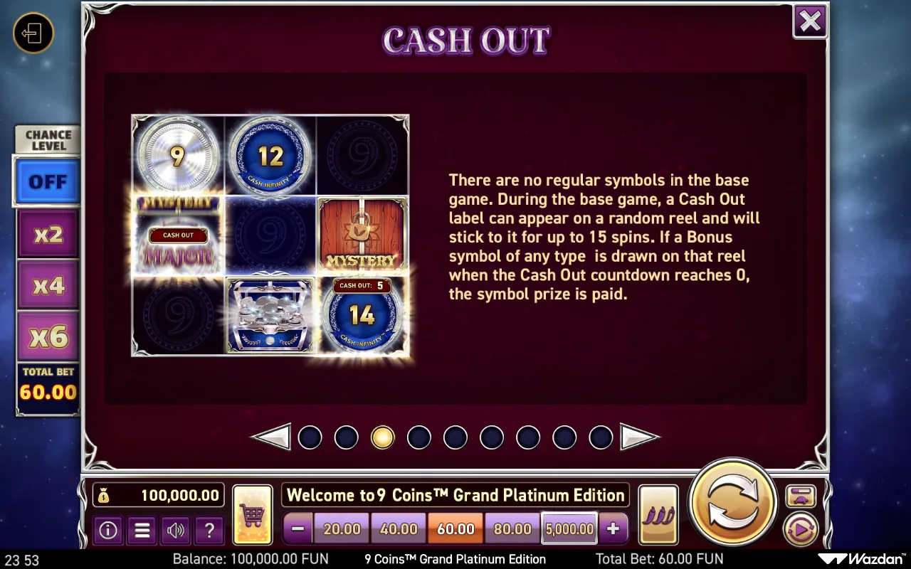 Game rules, page 3 — 9 Coins Grand Platinum Edition