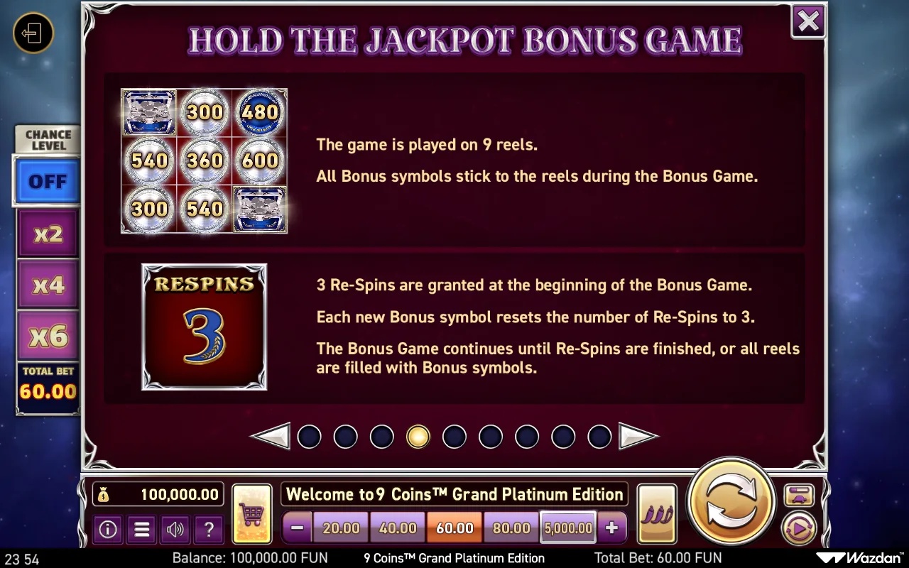 Game rules, page 4 — 9 Coins Grand Platinum Edition