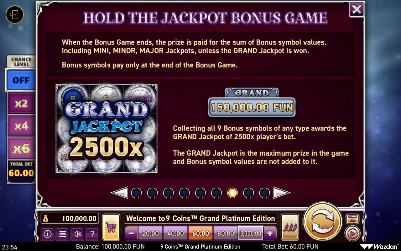 Game rules, page 7 — 9 Coins Grand Platinum Edition