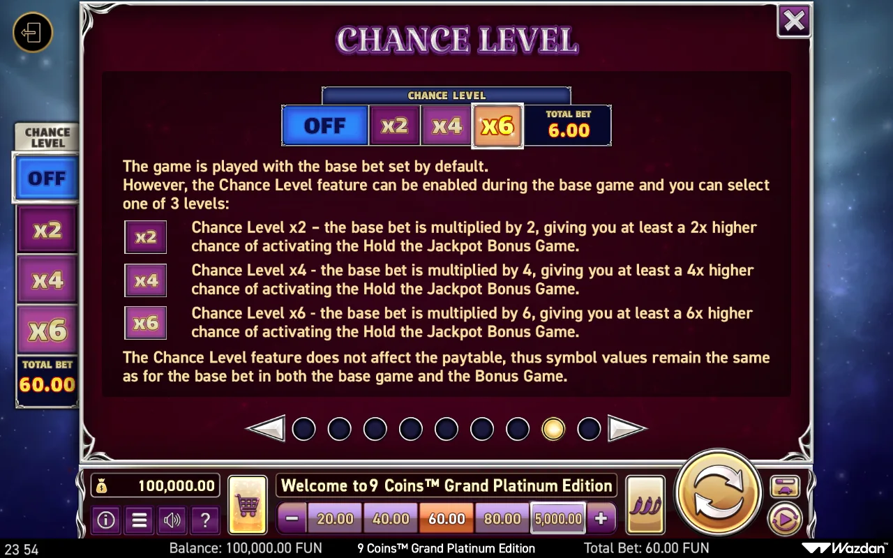 Game rules, page 8 — 9 Coins Grand Platinum Edition