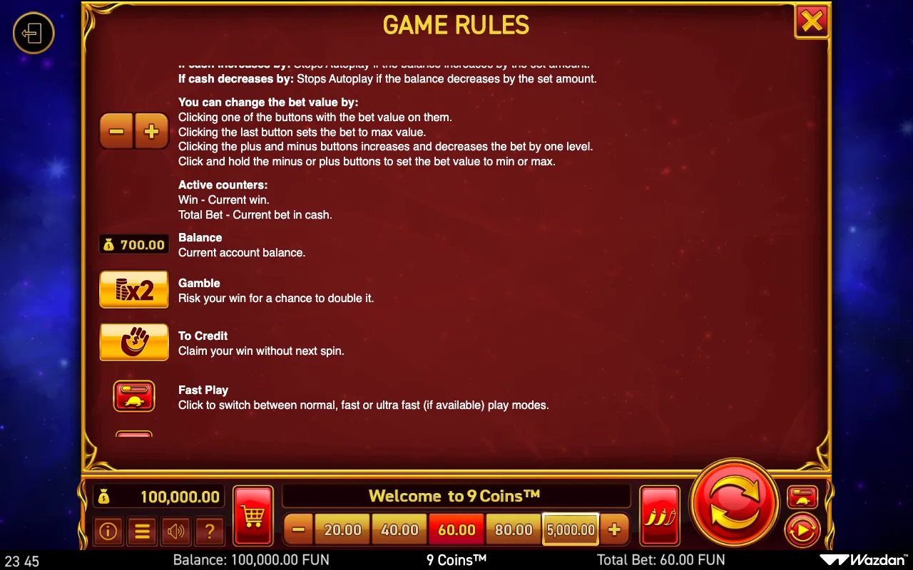 Game rules, page 11 — 9 Coins
