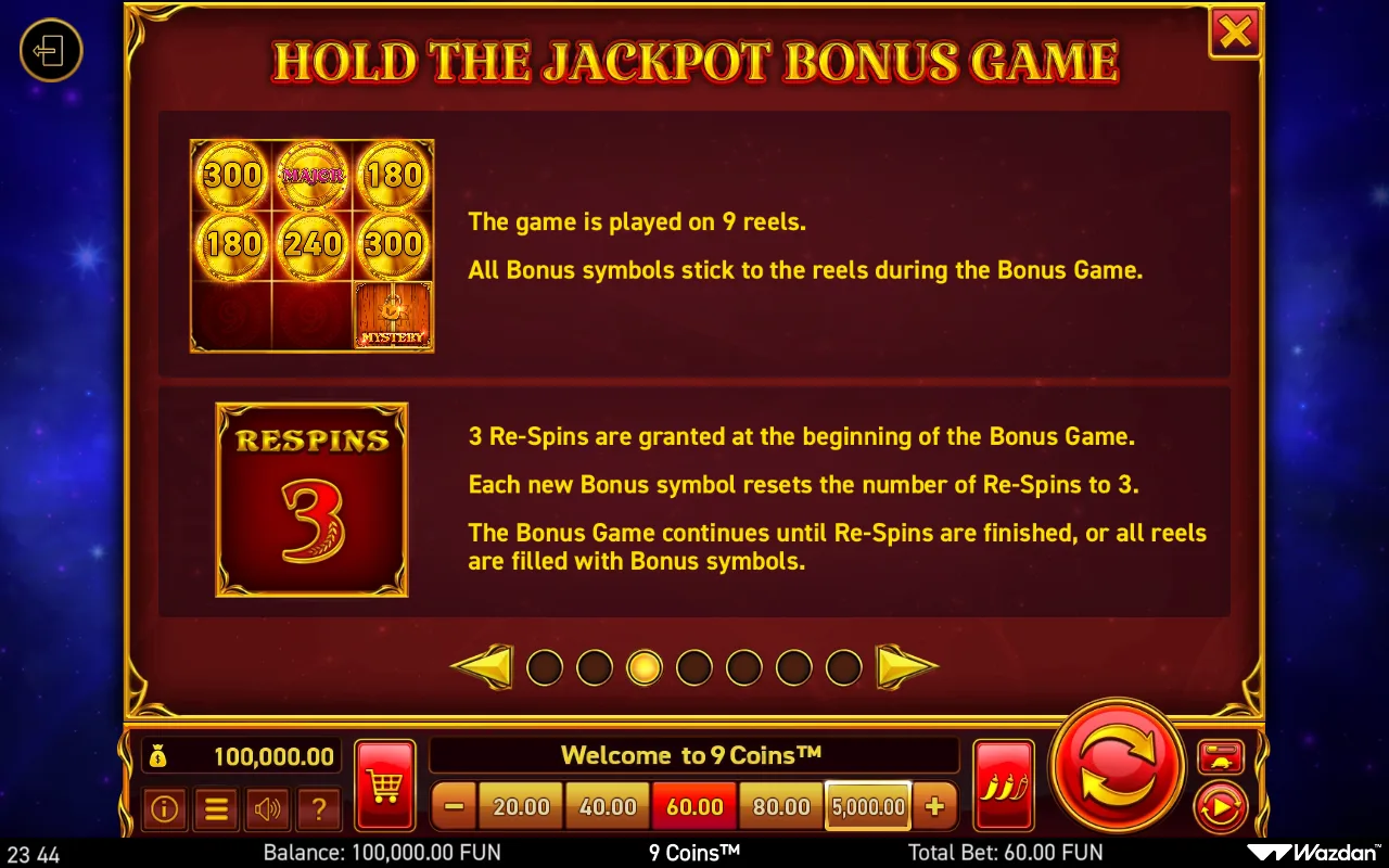 Game rules, page 3 — 9 Coins