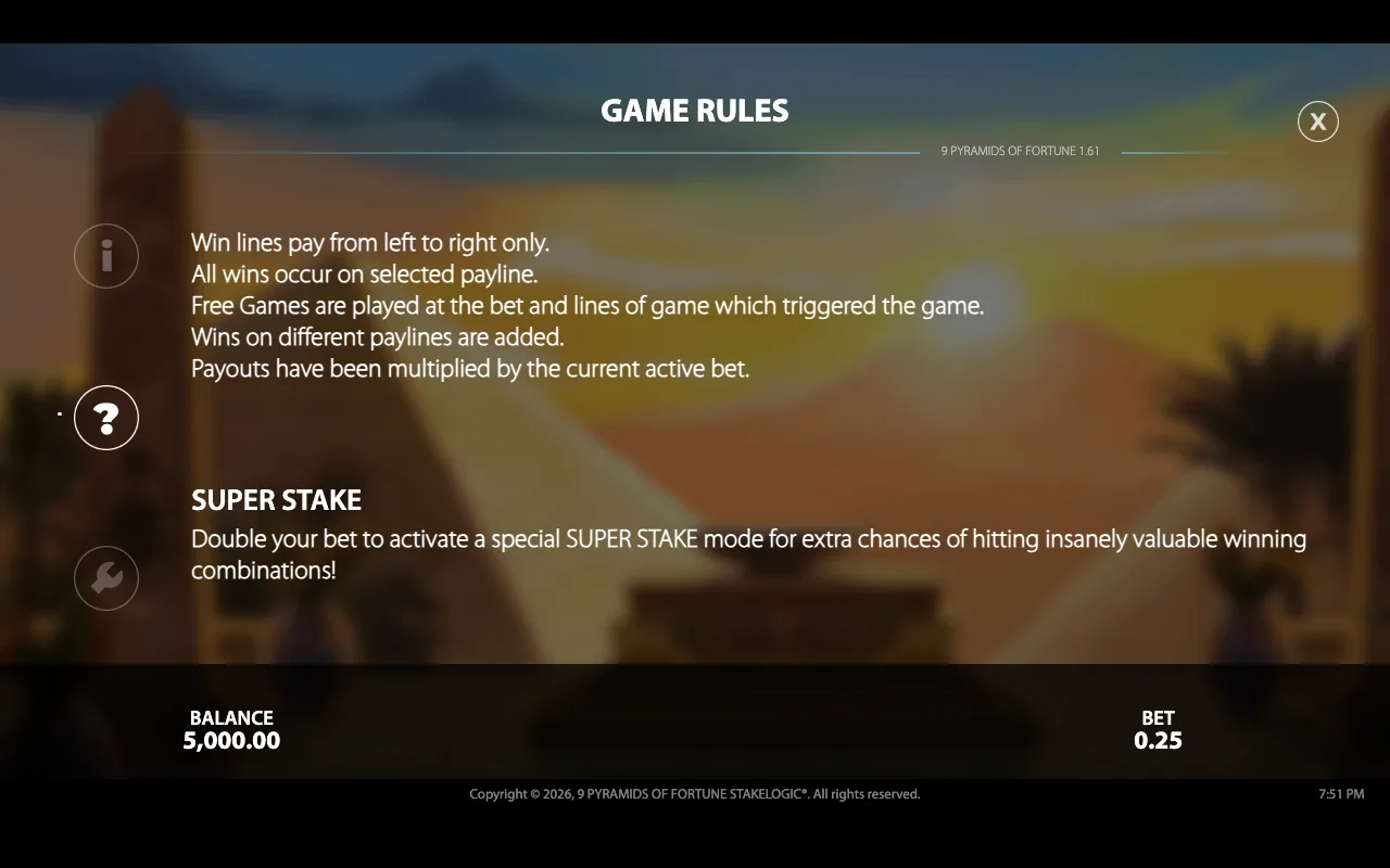 Game rules, page 4 — 9 Pyramids of Fortune