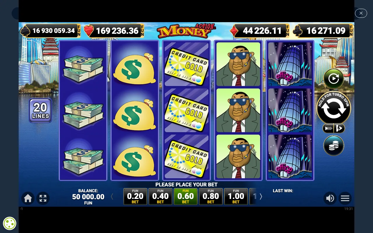 The base game — Action Money