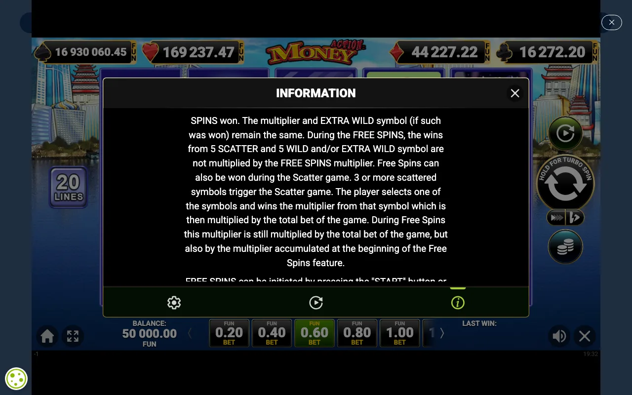 Game rules, page 3 — Action Money