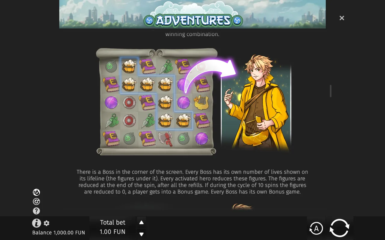 Game rules, page 3 — Adventures