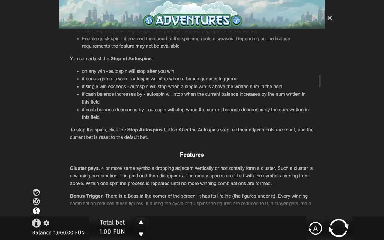 Game rules, page 7 — Adventures