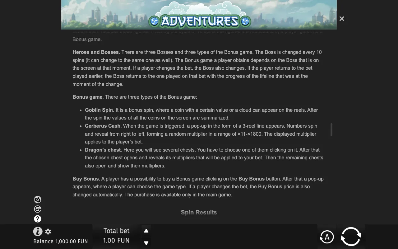 Game rules, page 8 — Adventures