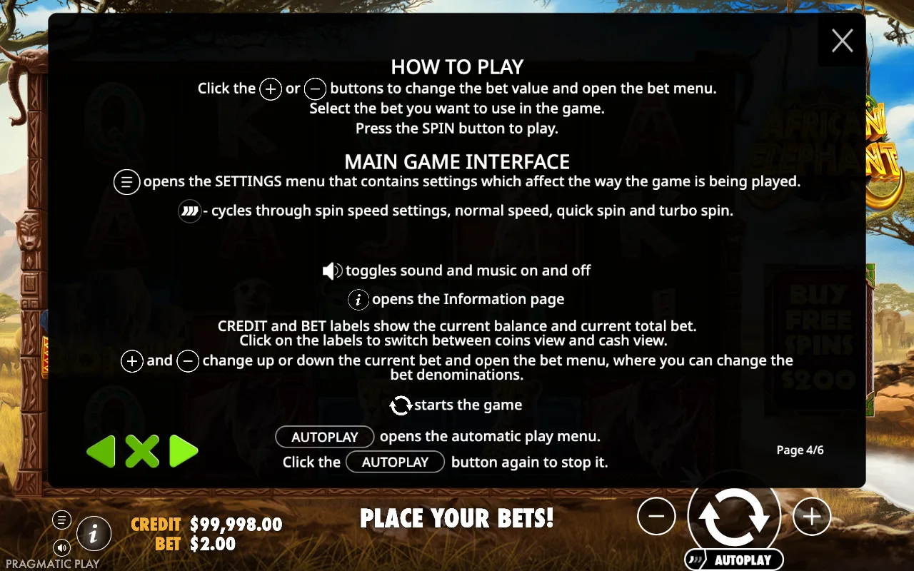 How to play — African Elephant