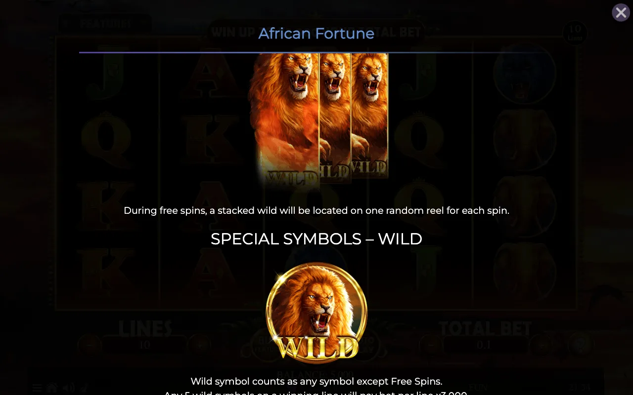 Game rules, page 2 — African Fortune