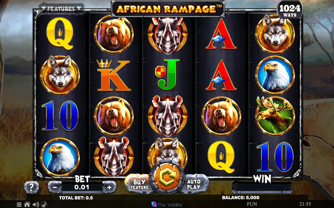 The base game — African Rampage