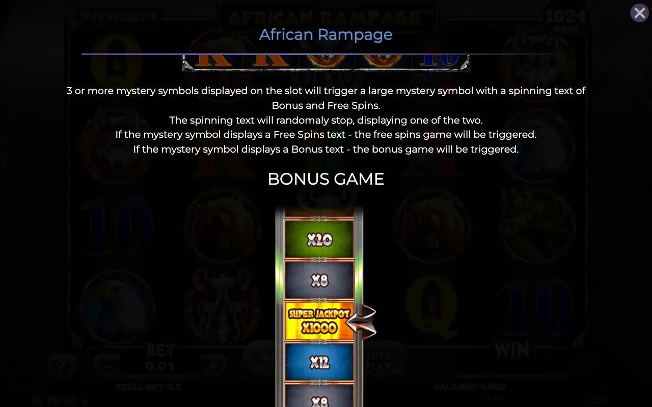 Game rules, page 2 — African Rampage