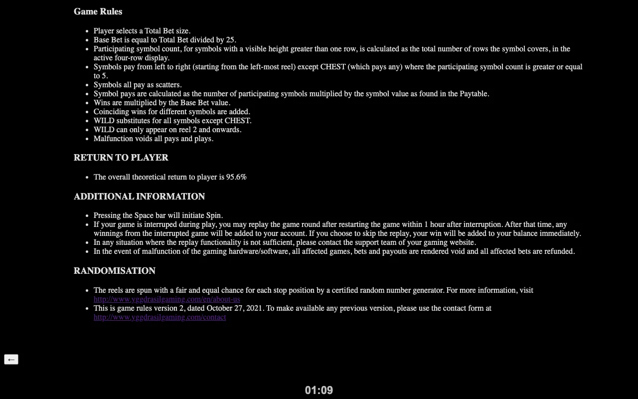 Spielregeln, Seite 5 — Age of Beasts Infinity Reels