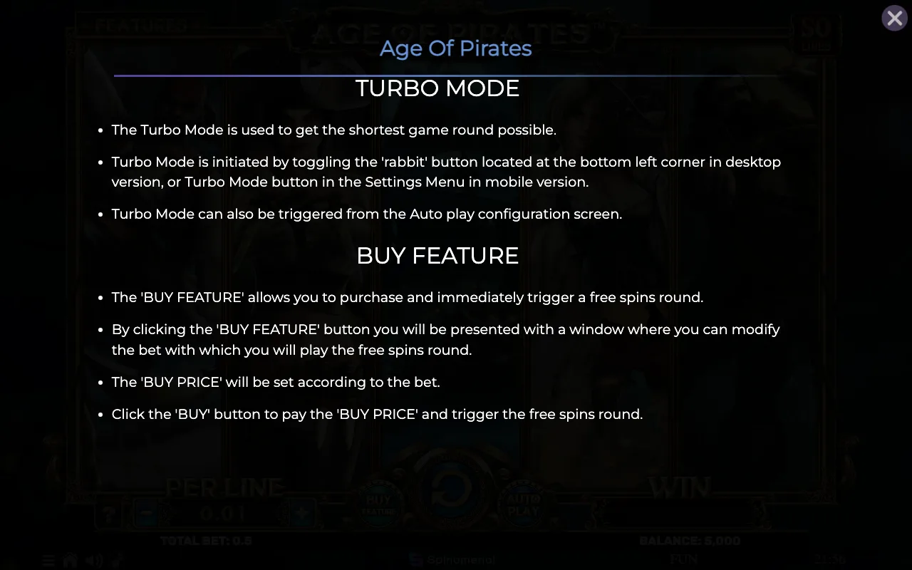 Game rules, page 8 — Age of Pirates