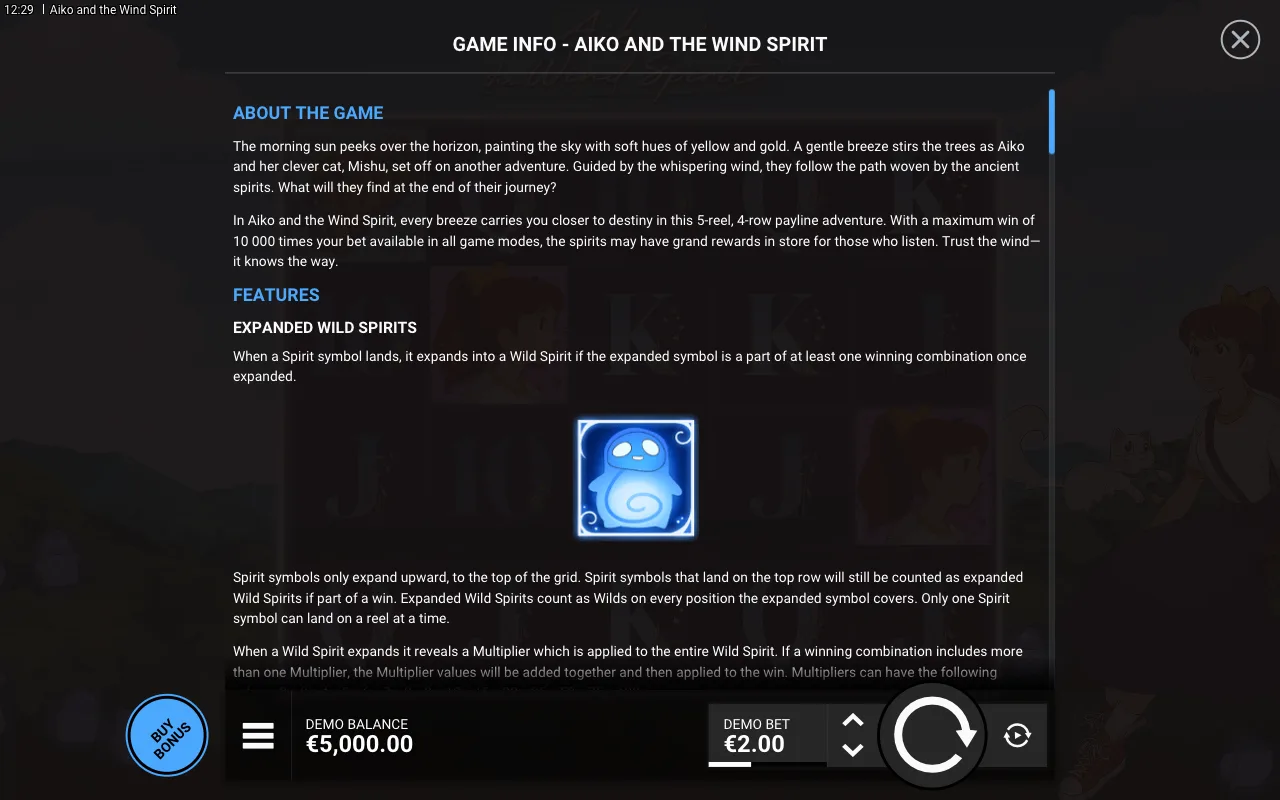 Game rules, page 1 — Aiko and the Wind Spirit