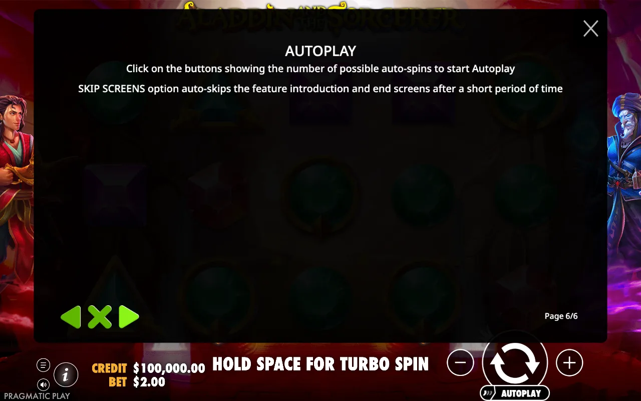 Autoplay — Aladdin and the Sorcerer