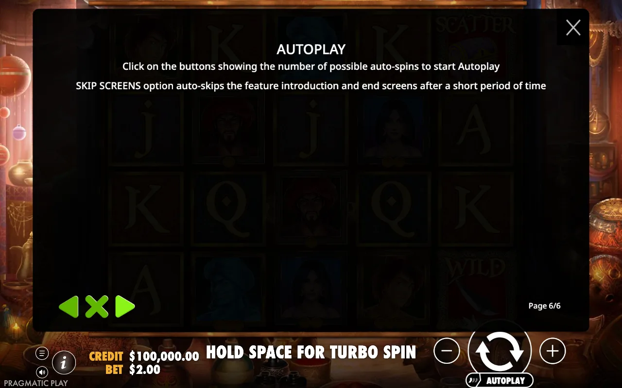 Autoplay — Aladdin's Treasure