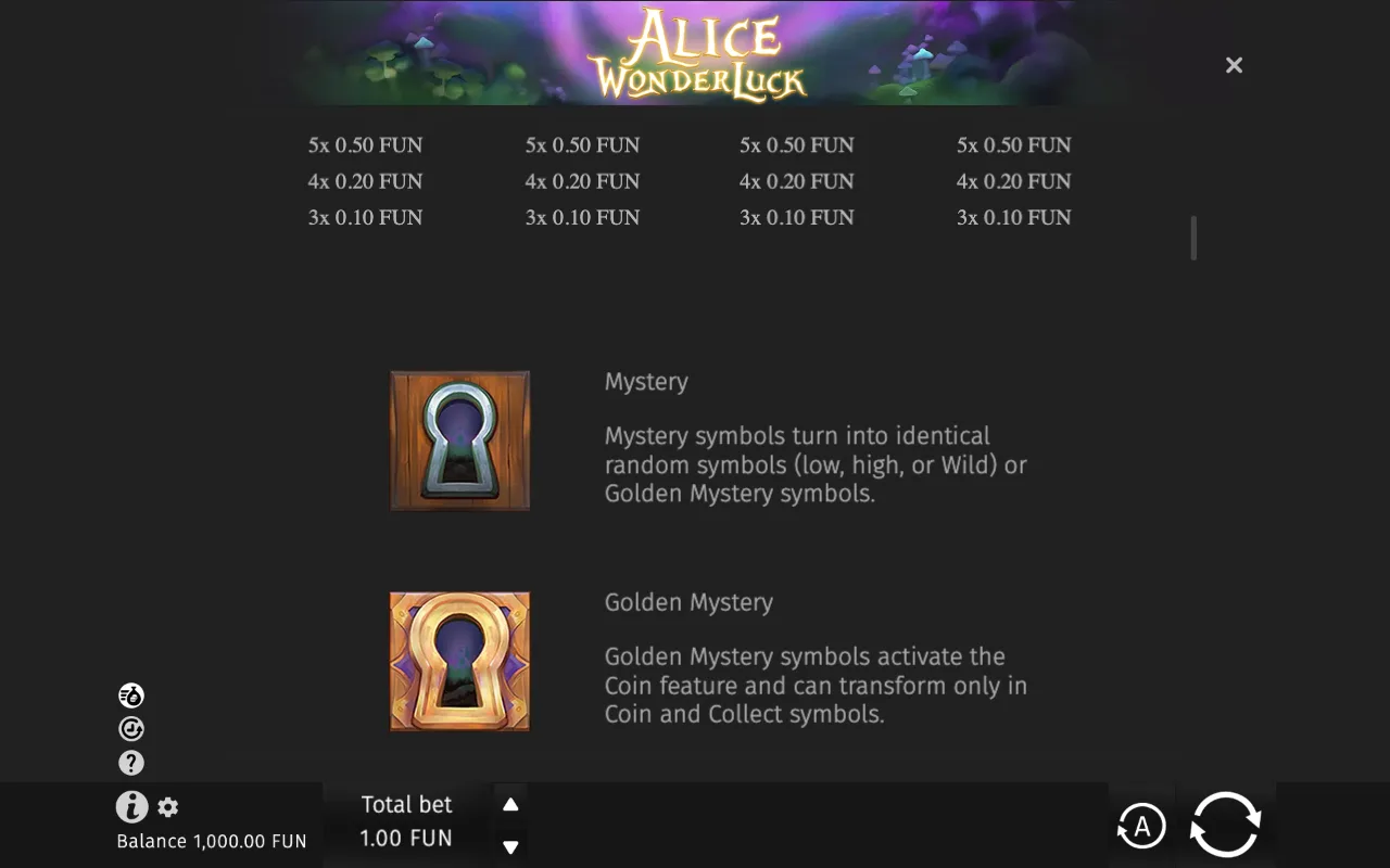 Game rules, page 4 — Alice WonderLuck