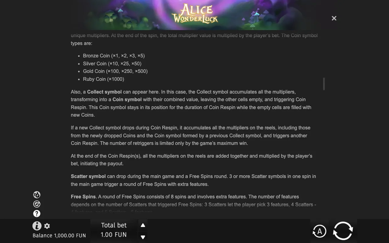 Game rules, page 8 — Alice WonderLuck