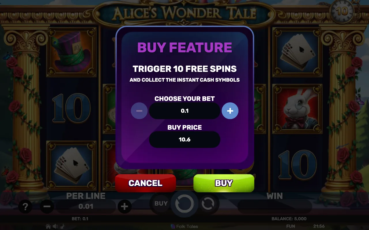 Buying the feature — Alices Wonder Tale