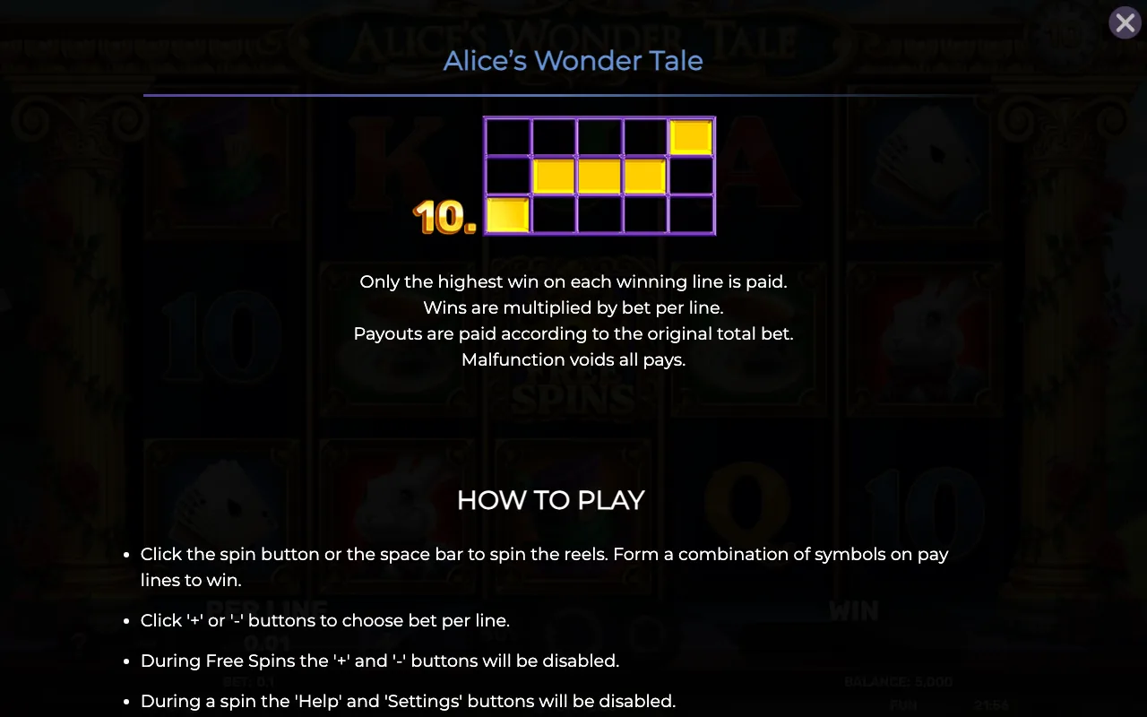 Game rules, page 6 — Alices Wonder Tale