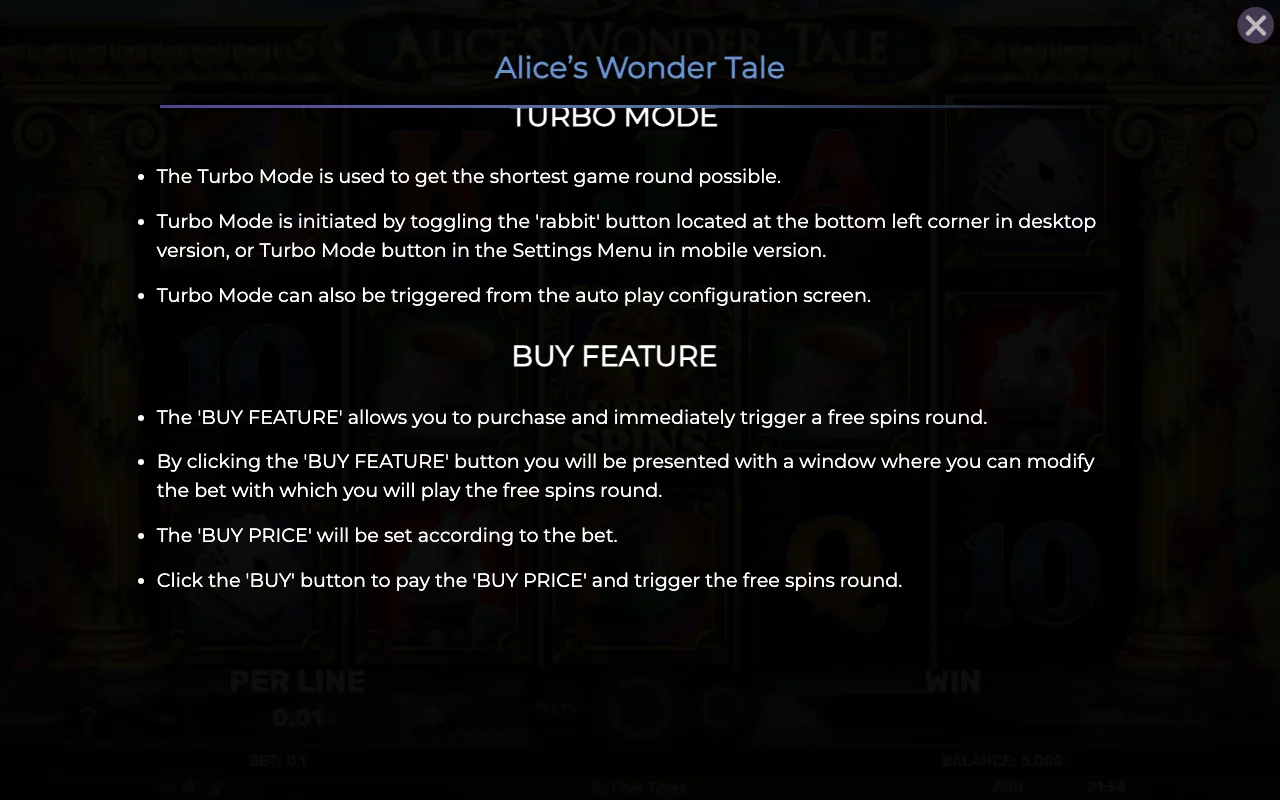 Buy feature — Alices Wonder Tale