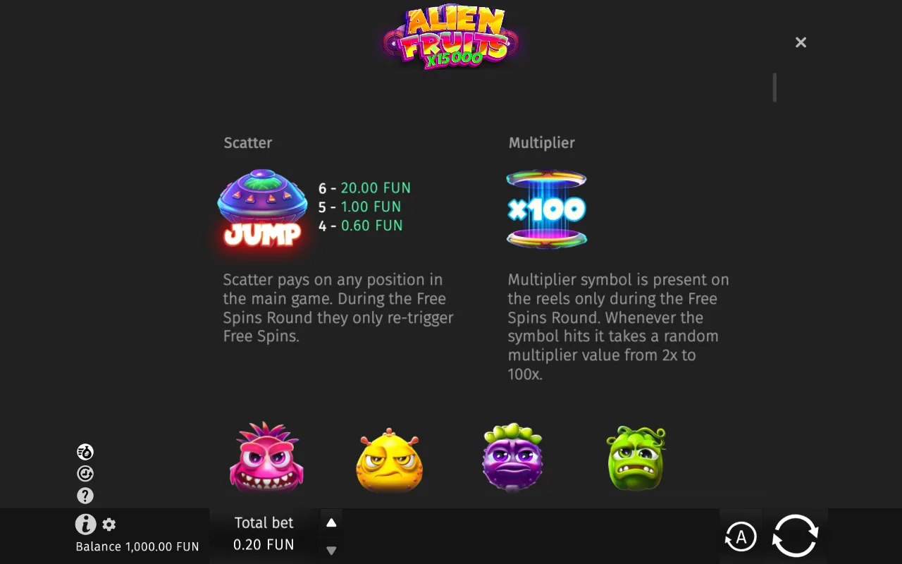 Game rules, page 1 — Alien Fruits