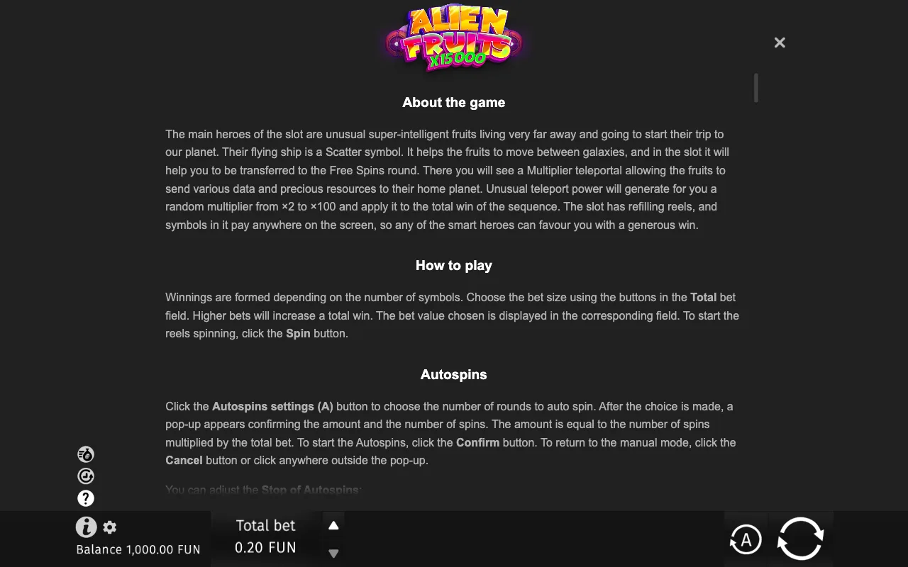Game rules, page 5 — Alien Fruits
