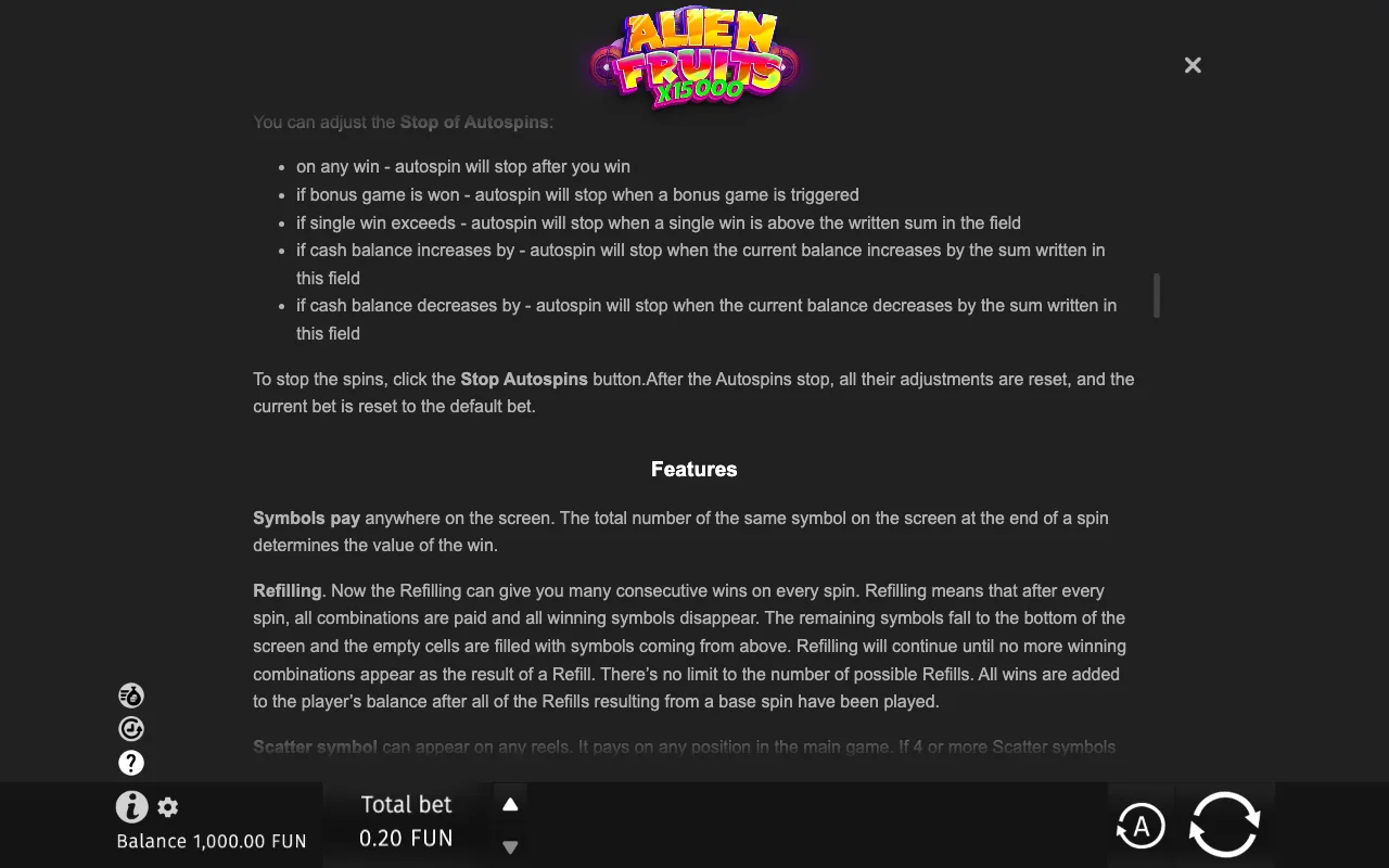Game rules, page 6 — Alien Fruits