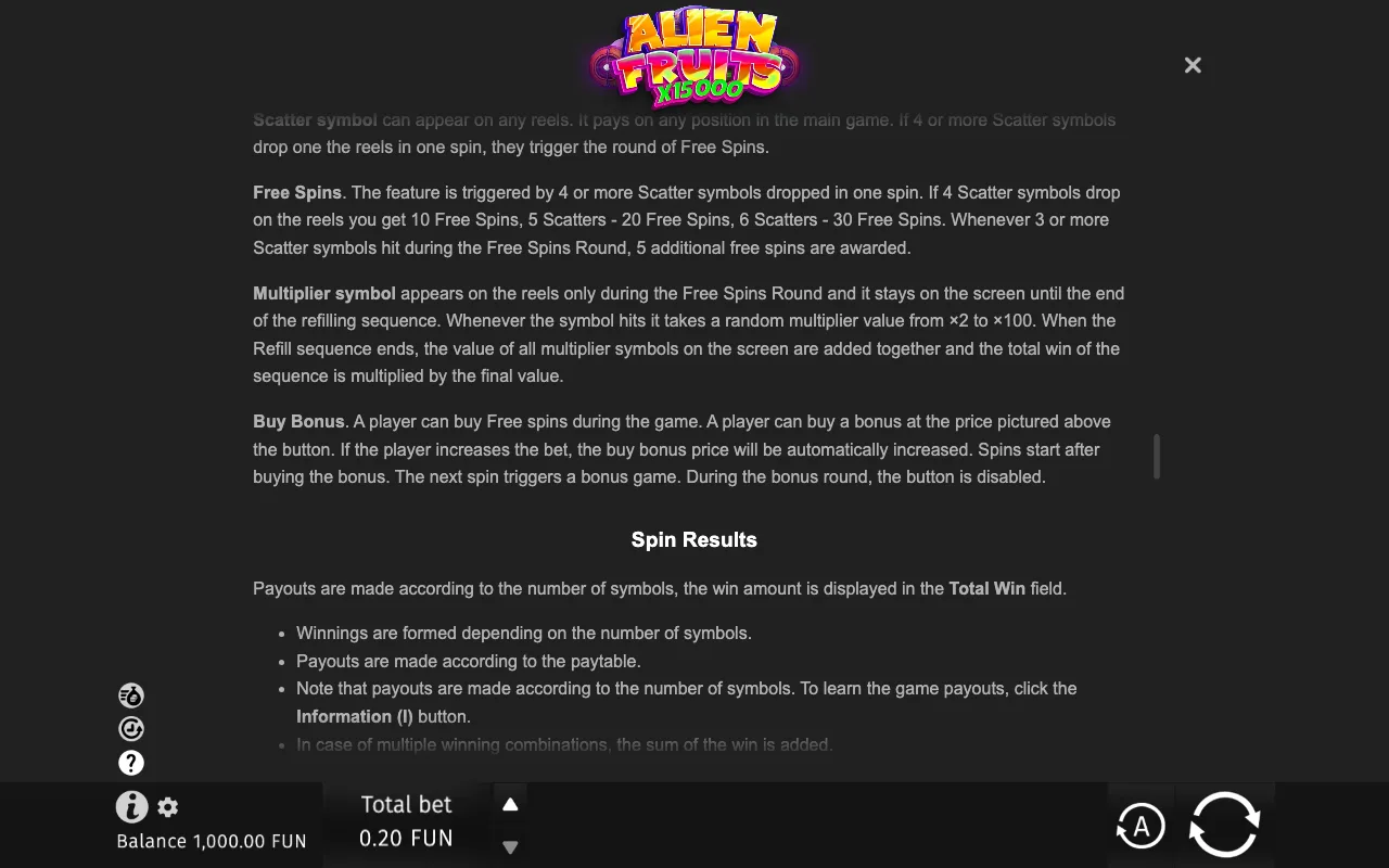 Game rules, page 7 — Alien Fruits