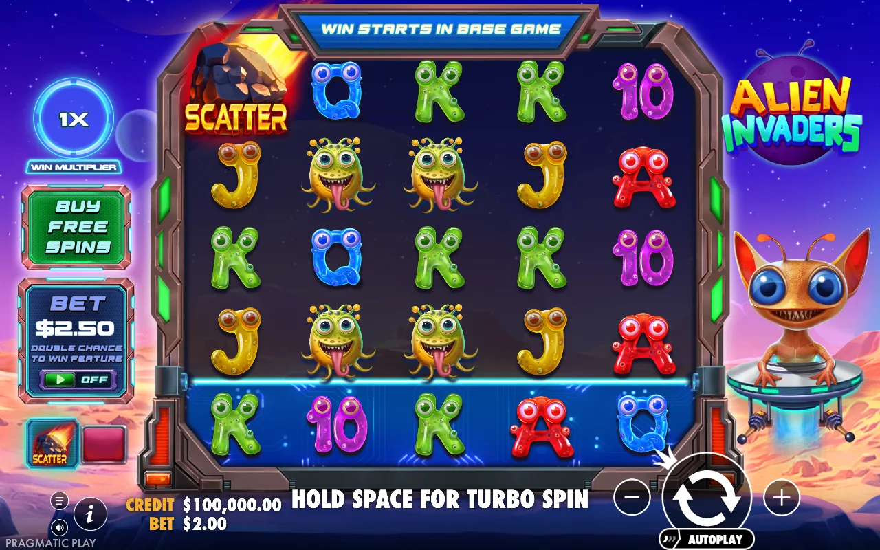 The base game — Alien Invaders