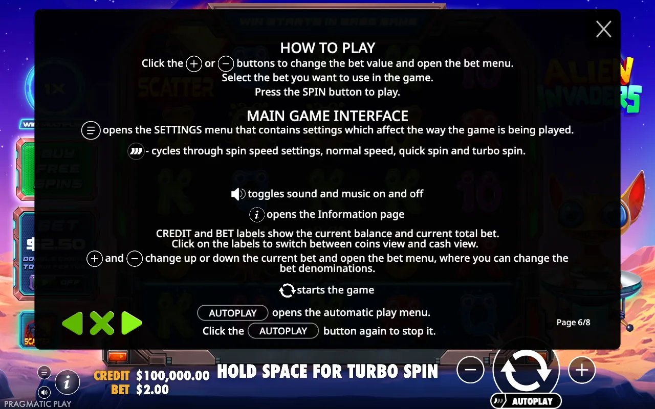 How to play — Alien Invaders