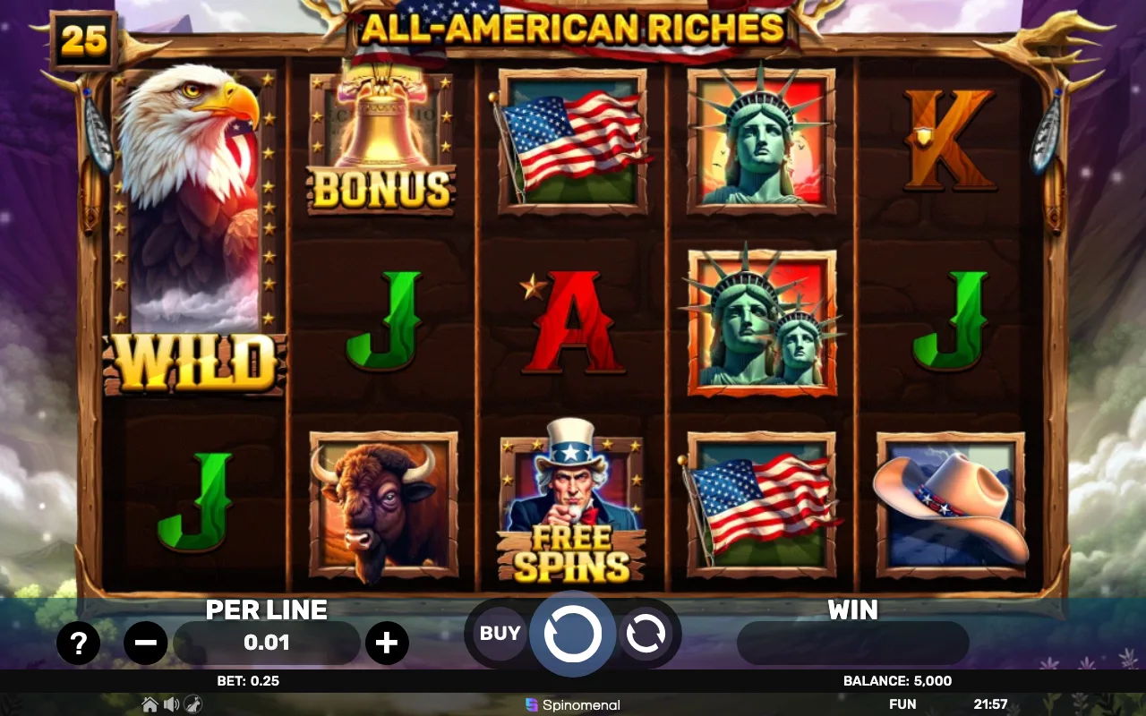 The base game — All American Riches