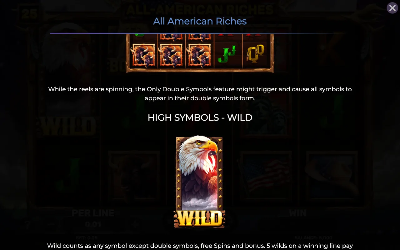 Game rules, page 3 — All American Riches