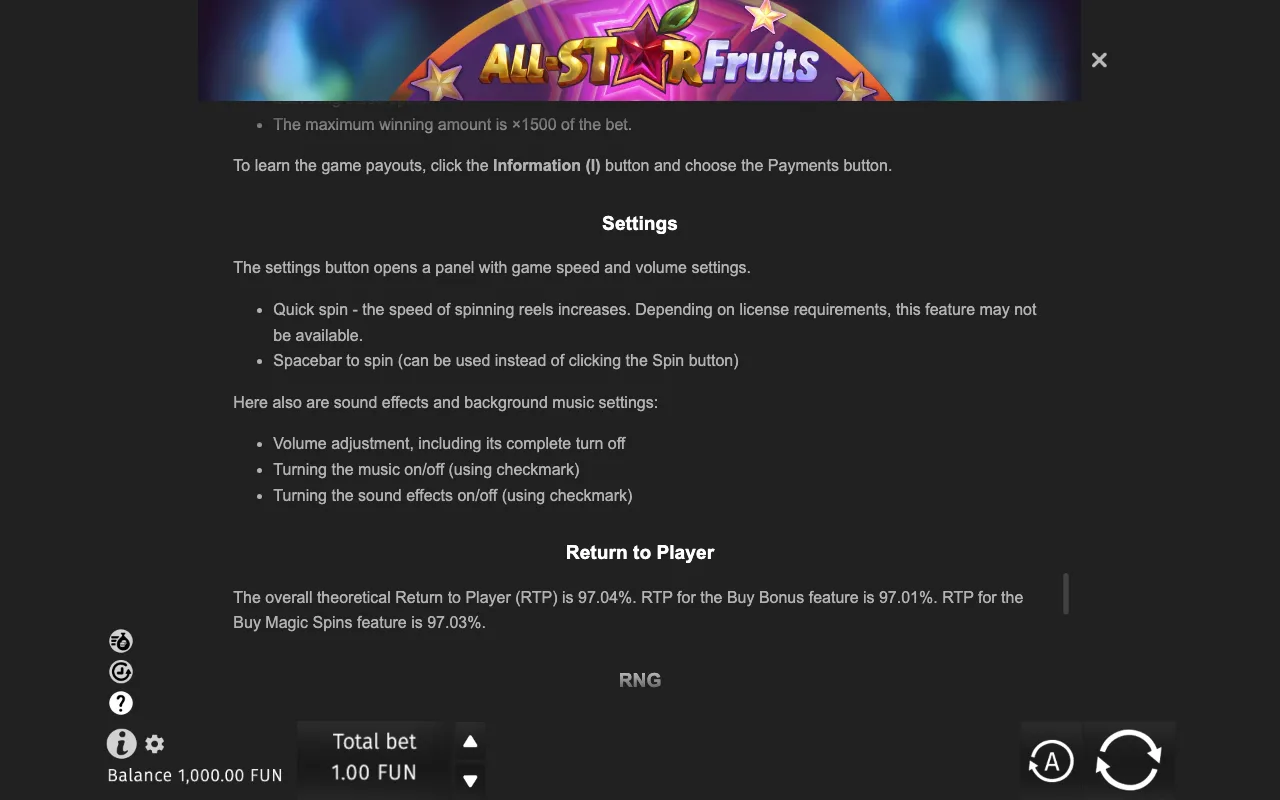 Game rules, page 9 — All-Star Fruits