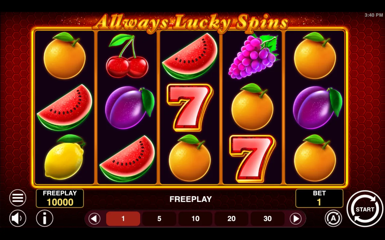 The base game — Allways Lucky Spins