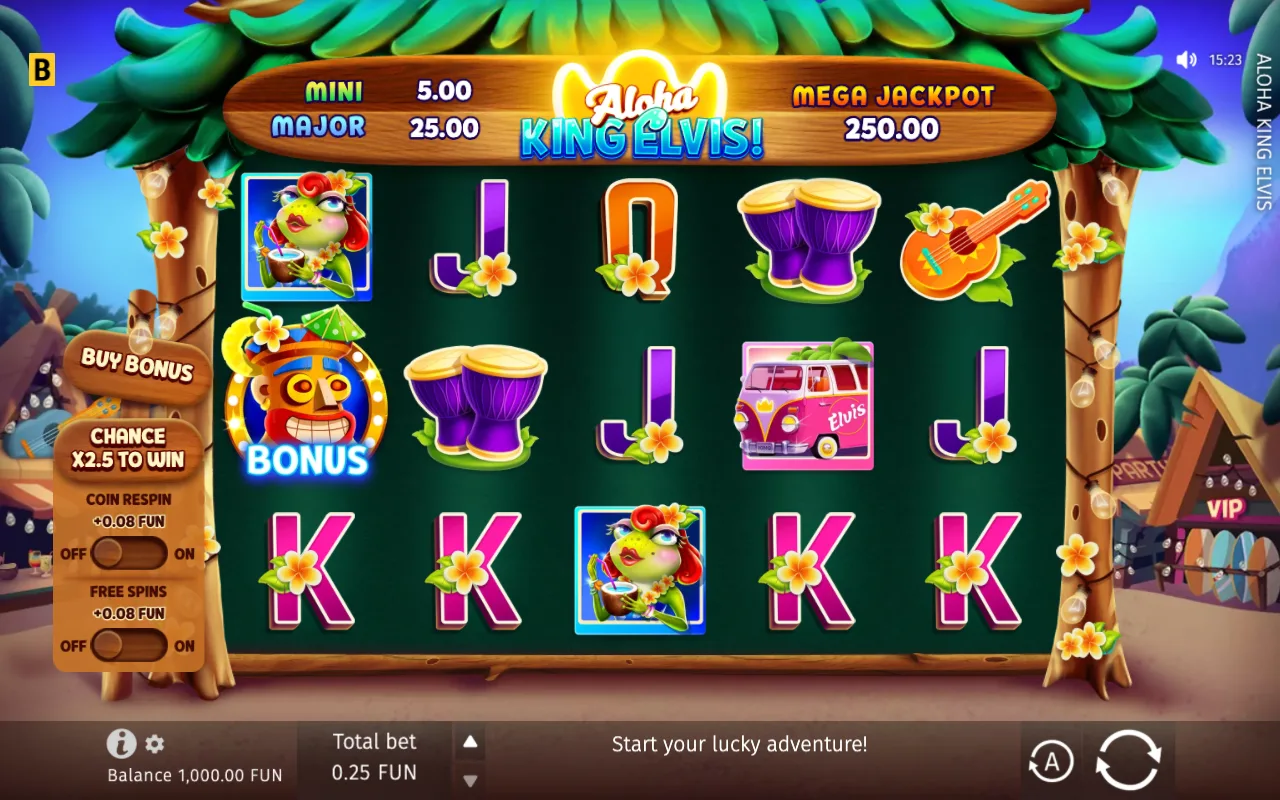 The base game — Aloha King Elvis