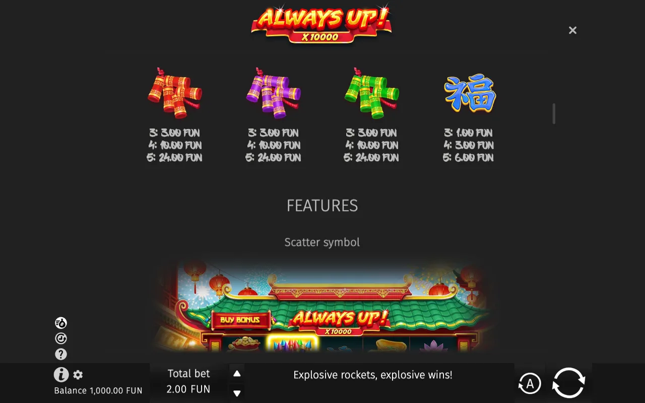 Game rules, page 2 — Always Up! x10000