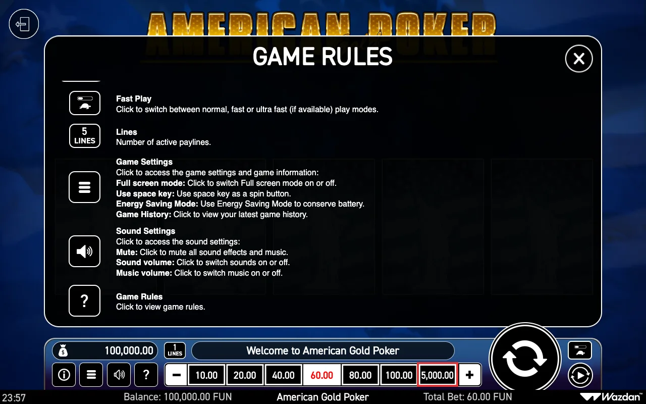 Game rules, page 4 — American Gold Poker